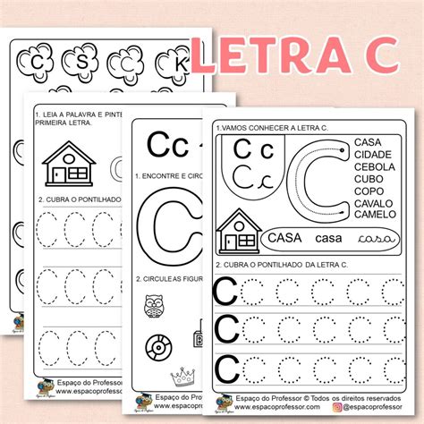 Caderno De Atividades Para Alfabetiza O Letra C Atividades Letra E