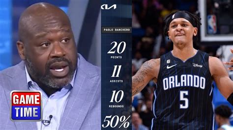 NBA Gametime Shaq Reacts To Magic Defeat Pelicans 121 106 Behind