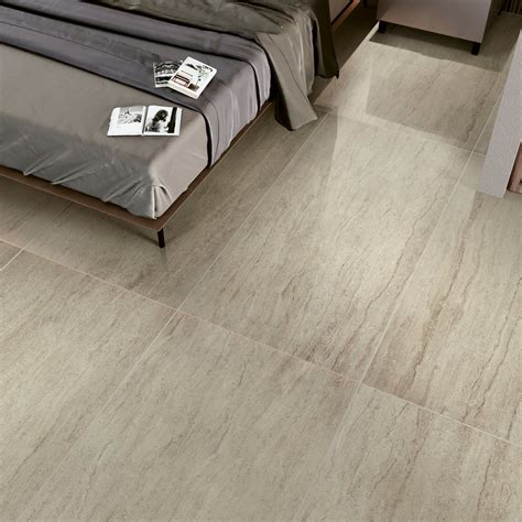 Serenissima Tile Travertini Due Bianco Natural Rectified X