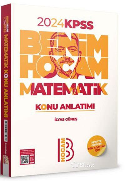 2024 KPSS Matematik Konu Anlatımı Benim Hocam Yayınları 9786258263237