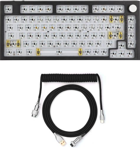Amazon Epomaker Reccazr Kw Hot Swappable Keyboard Kit With Mix M Coiled Cable
