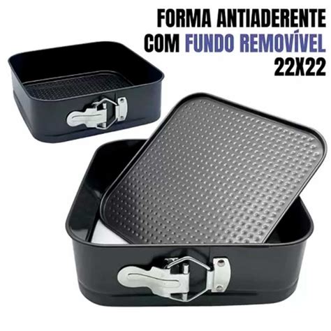 Forma Assadeira Quadrada Fundo Remov Vel Antiaderente Compre Agora