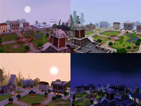 Image Sunset Valley Through The Day The Sims Wiki Fandom