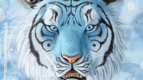 Blue Tiger Wallpapers Top Free Blue Tiger Backgrounds Wallpaperaccess