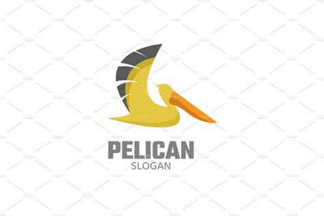 Flying pelican logo design – MasterBundles