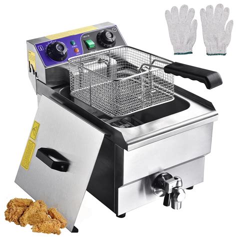 Yescom 117l 1500w Commercial Electric Deep Fryer Machine Countertop