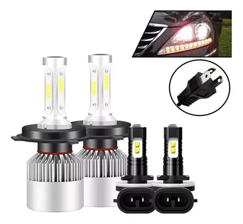 Kit Focos Led Lm Luz Alta Baja Niebla Para Hyundai Meses Sin