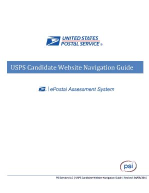 Fillable Online Usps Applicant Portal Navigationv Docx Fax Email