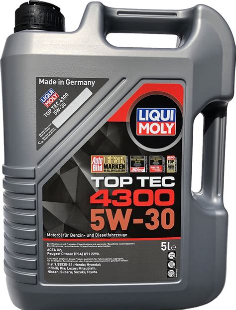 Liqui Moly 5W-30 Top Tec 4300 | 5 Litres | Buy online motor oil