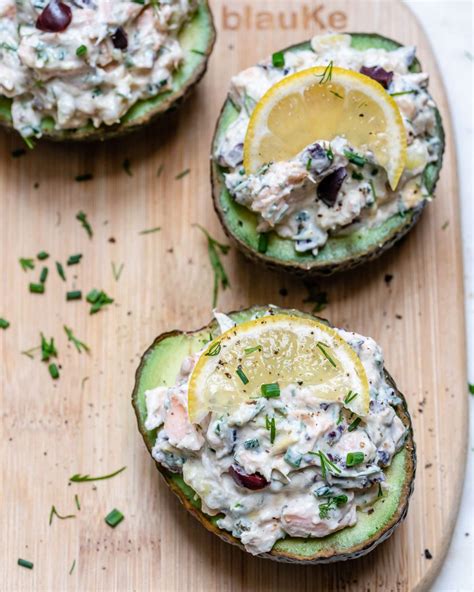 Salmon Stuffed Avocados For Hormone Healthy Fats Clean Food Crush