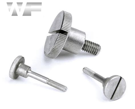 M6 Slotted Thumb Screws High Type Din 465 In A1 Stainless Steel