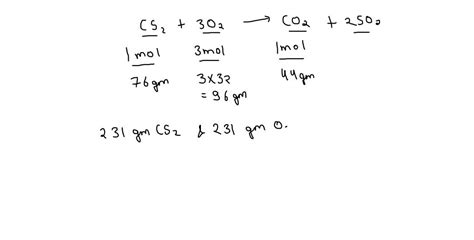 Solved Consider The Following Balanced Chemical Equation Cs G O