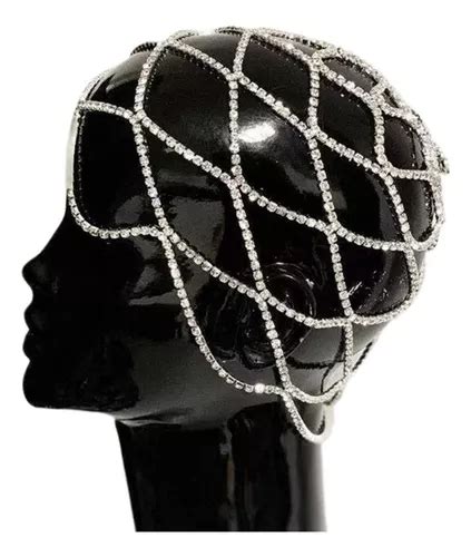 Oco Strass Malha Headpiece Casamento Cabe A Corrente J Ias