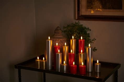 Sirius Led Kaars Sille Exclusive 5 X 20 Cm Scarlett Rood Led Candle