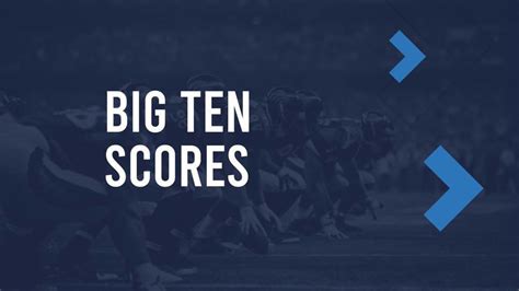 Week 9 Big Ten Football Scores And Results