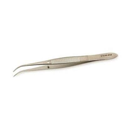 Forceps Dissecting Iris Curved Cm Reusable Autoclavable Stainless