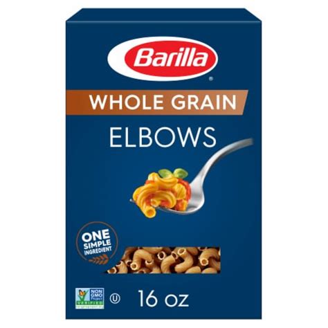 Barilla Whole Grain Elbows Macaroni Non Gmo And Kosher Pasta 16 Oz