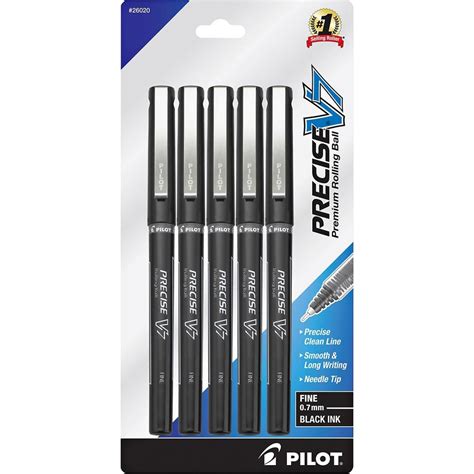 Pilot Precise V7 Fine Premium Capped Rolling Ball Pens Fine Pen Point