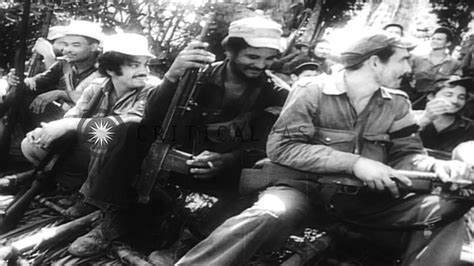 Fidel Castro And His Army Fight Against Batistas Forces In Oriente