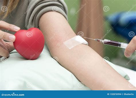 Blood Collect By Nurse In The Hospital Blood Test Examination A Stock