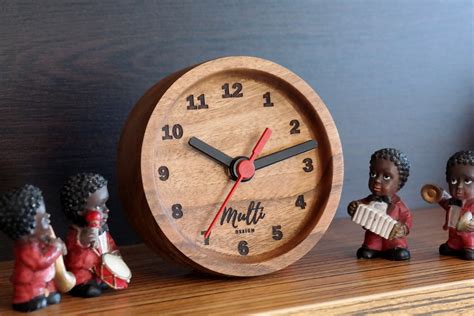 Desk Clock Wood Clock Wood Desk Clock Wood Table Clock - Etsy