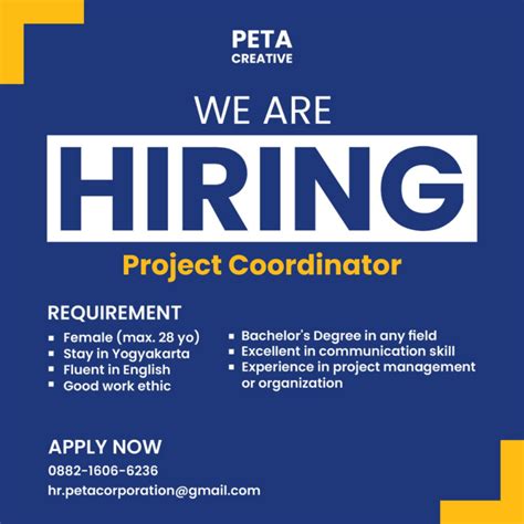 Lowongan Kerja Project Coordinator Di Peta Creative LokerJogja ID