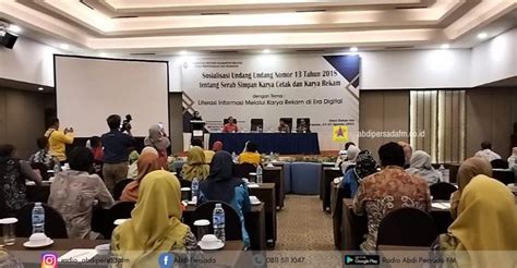 DISPERSIP KALSEL AJAK PENERBIT DAN PRODUSEN KARYA REKAM SERAHKAN KARYA