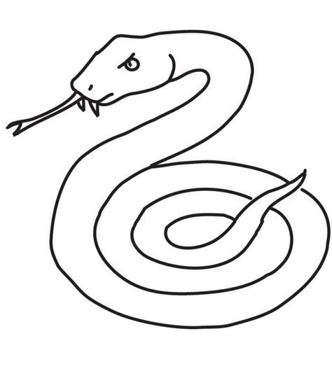 Printable Snake Coloring Pages