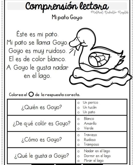 Texto Para Colorear Lectura De Comprensi N Lectura Y Lectura