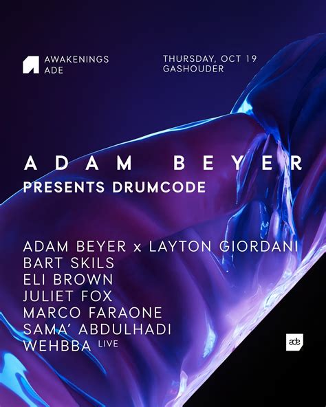 Awakenings 2023 Adam Beyer Drumcode Adam Beyer Drumcode