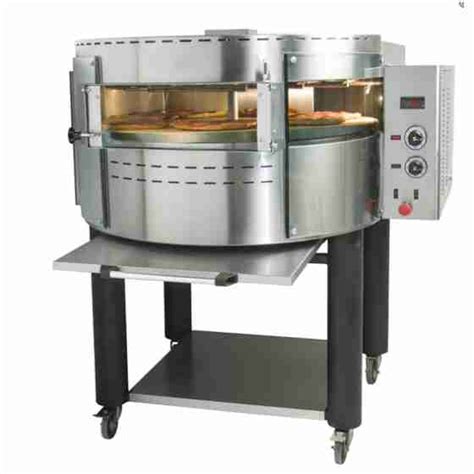 Forno Pizza Elettrico Rotante Camera Singola Con Vetri Curvi