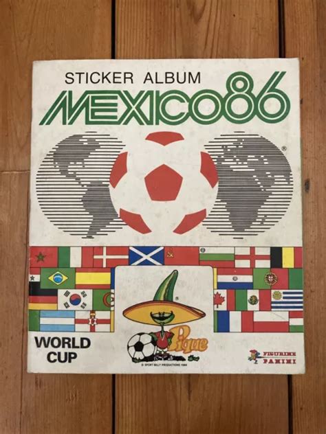 PANINI MEXICO 86 World Cup Sticker Album 100 Complete Very Good