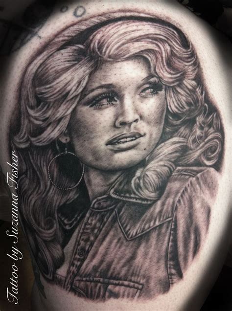 Hello Dolly! Dolly Parton portrait Tattoo by Suzanna Fisher, Dark Age ...