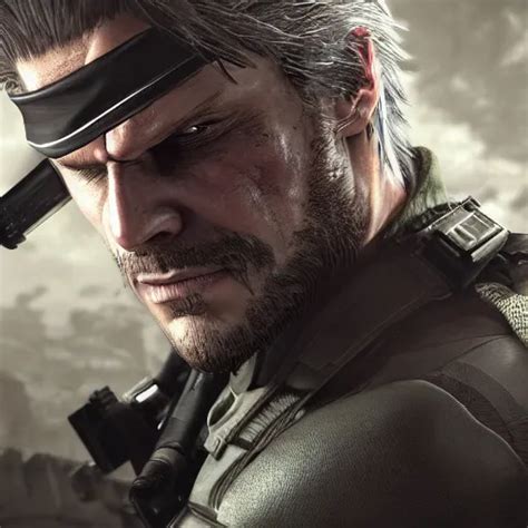 Krea Highly Detailed Character Art Of Solid Snake From Metal Gear