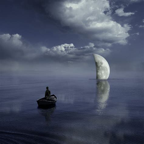 Moonset, Sea, ALASTAIR MAGNALDO · Art photographs · YellowKorner