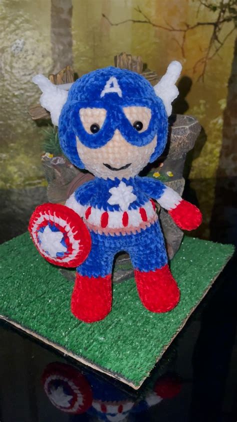 Capitan America Tejido A Crochet Tejidos A Crochet Tejidos Croch