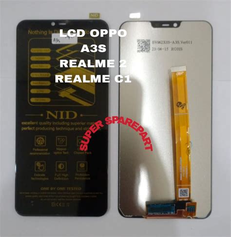 Lcd Touchscreen Fullset Nid Super Oppo A3srealme 2realme C1 Kualitas