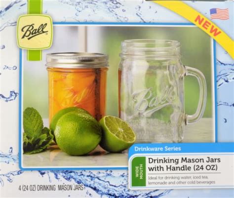 Ball® Drinking Mason Jars 4 Ct 24 Oz Kroger