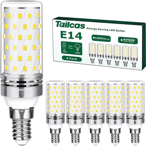 Tailcas E14 LED Bulb 12W E14 Small Edison Screw SES LED Corn Bulbs