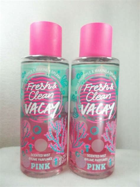 Victorias Secret Pink Fresh And Clean Vacay Fragrance Mist Perfume Spray