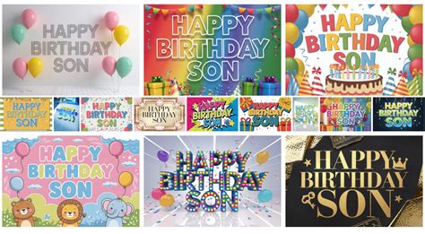 Celebrate Your Sons Birthday With 15 Free And Fabulous Designs