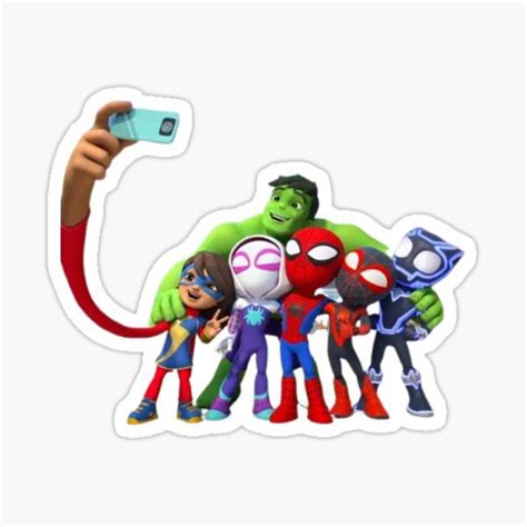 Spidey and his amazing friends stickers for sale – Artofit