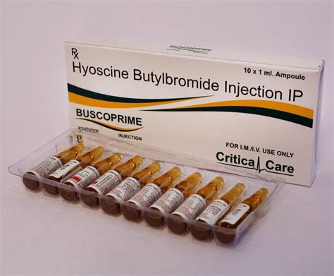 Liquid Buscoprime Mg Hyoscine Butylbromide Injection Prescription