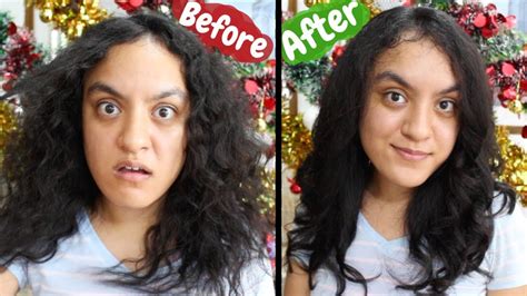 Life Hack How To Curl Frizzy Curly Hair Youtube