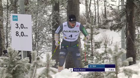 V In Kotro Kolmeen Kilometriin Miesten Kisassa Hiihdon Suomen Cup