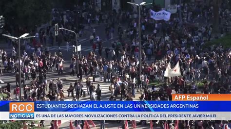 Estudiantes Salen A Las Calles En Rechazo A Ajuste A Las Universidades