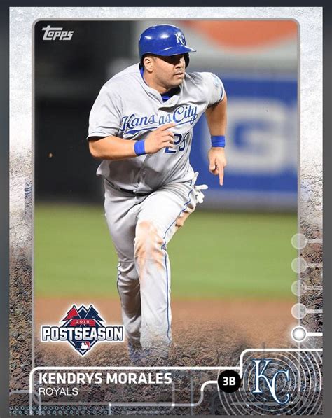 Kendrys Morales Kansas City Royals Post Season Insert Card Topps