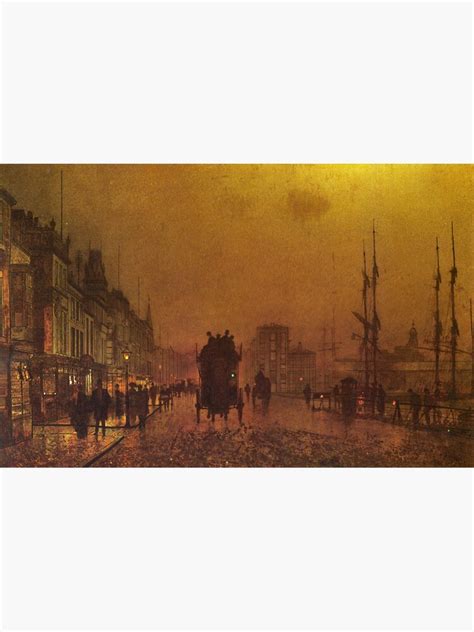 John Atkinson Grimshaw Glasgow Docks Sticker By Planetterra Redbubble