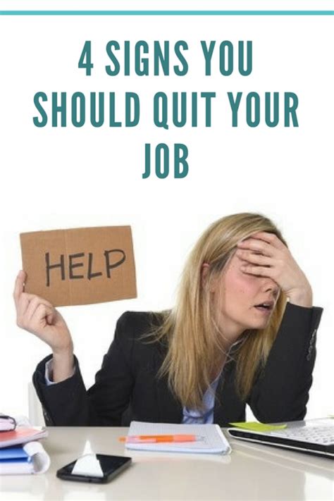 4 Signs You Should Quit Your Job Home Jobs By Mom Quitting Your Job