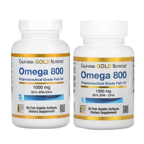 California Gold Nutrition Omega Pharmaceutical Grade Fish Oil